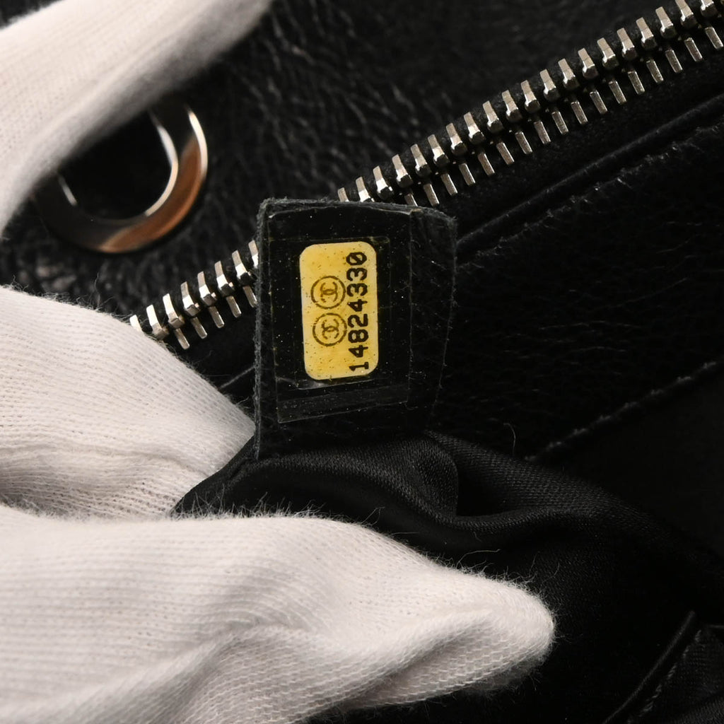 Chanel 2010-2011 Black Calfskin Tote Handbag