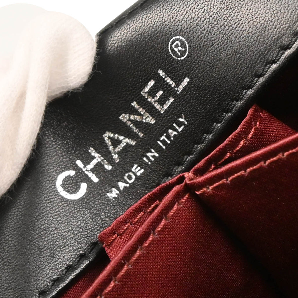 Chanel 2010-2011 Black Patent Leather Icons Flap Shoulder Bag