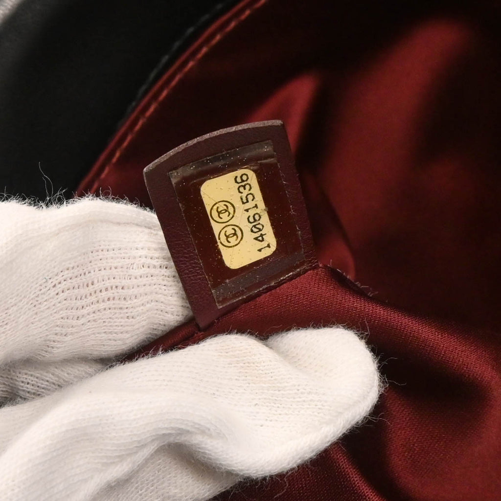 Chanel 2010-2011 Black Patent Leather Icons Flap Shoulder Bag