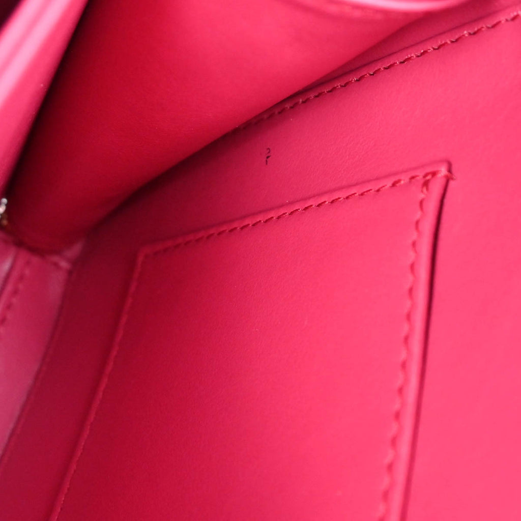 Chanel 2019 Red Caviar Filigree 2way Vanity Handbag