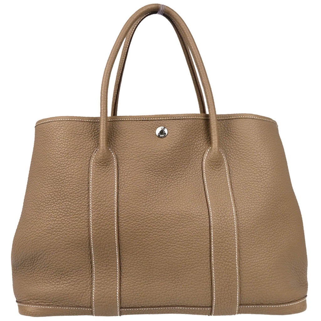 Hermes 2013 Etoupe Gray Negonda Garden Party 36 PM Tote Handbag
