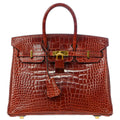 Hermes 2013* Rouge H Alligator Birkin 25 Handbag