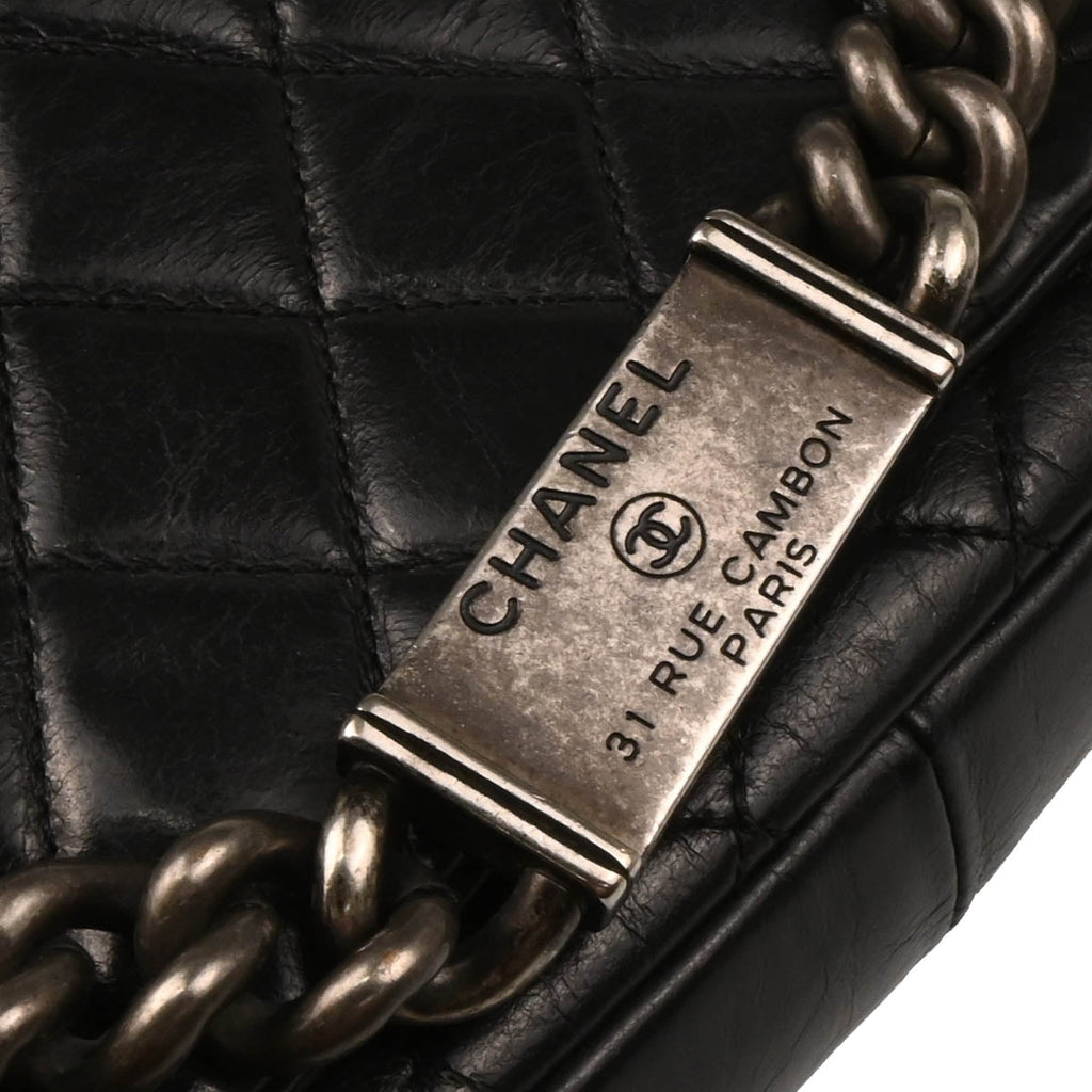 Chanel 2014-2015 Black Calfskin Shoulder Bag