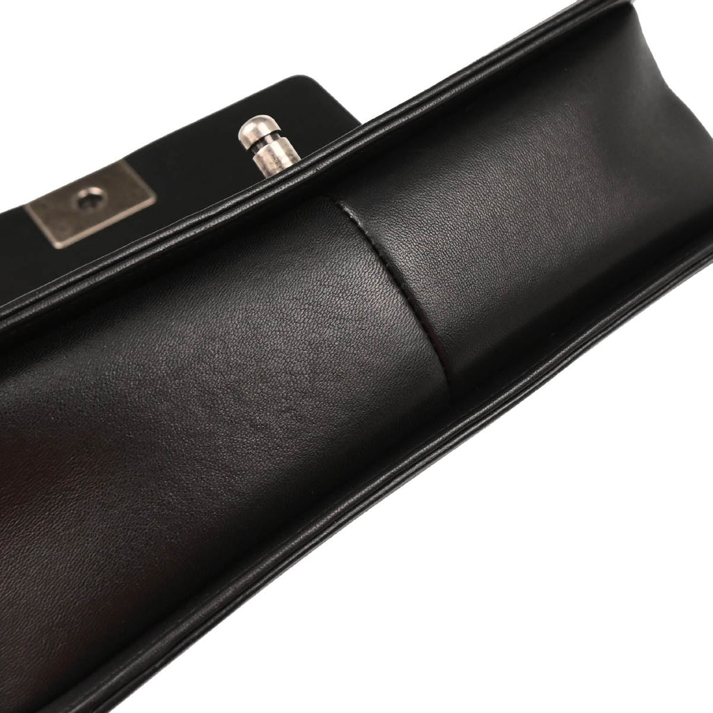 Boy Chanel 2014 Black Lambskin Medium Shoulder Bag