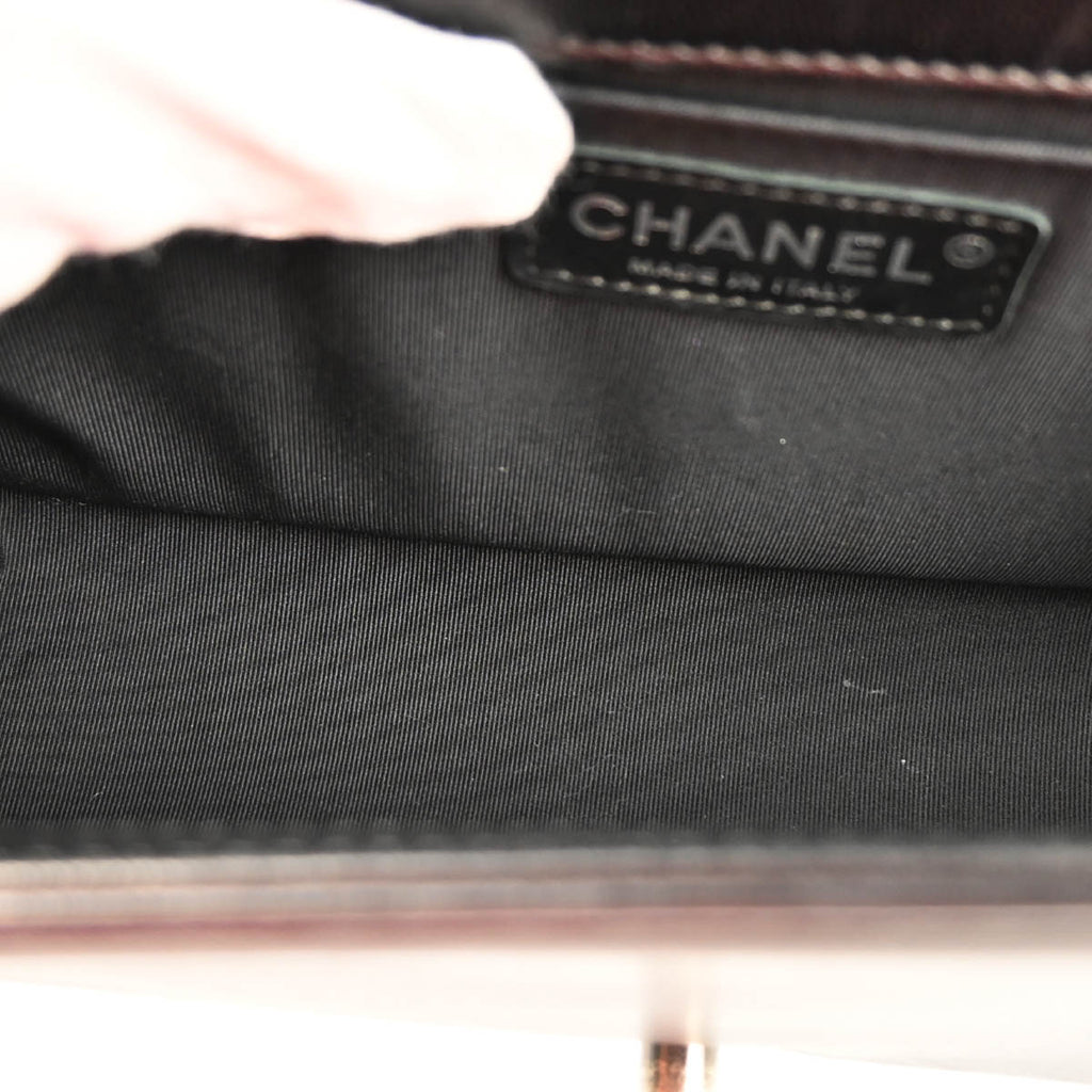 Boy Chanel 2014 Black Lambskin Medium Shoulder Bag