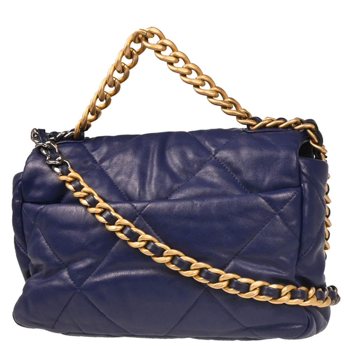 Chanel 2019 Navy Calfskin 19 Dix-neuf 2way Shoulder Handbag Bag