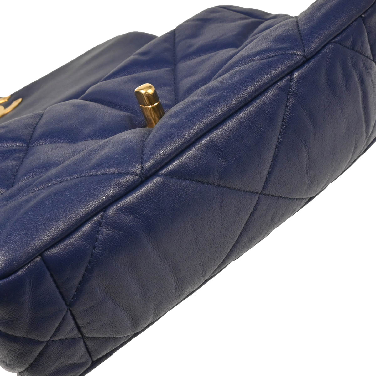 Chanel 2019 Navy Calfskin 19 Dix-neuf 2way Shoulder Handbag Bag