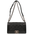 Boy Chanel 2014 Black Calfskin Medium Shoulder Bag