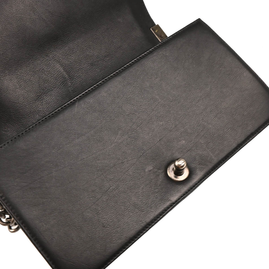 Boy Chanel 2014 Black Calfskin Medium Shoulder Bag