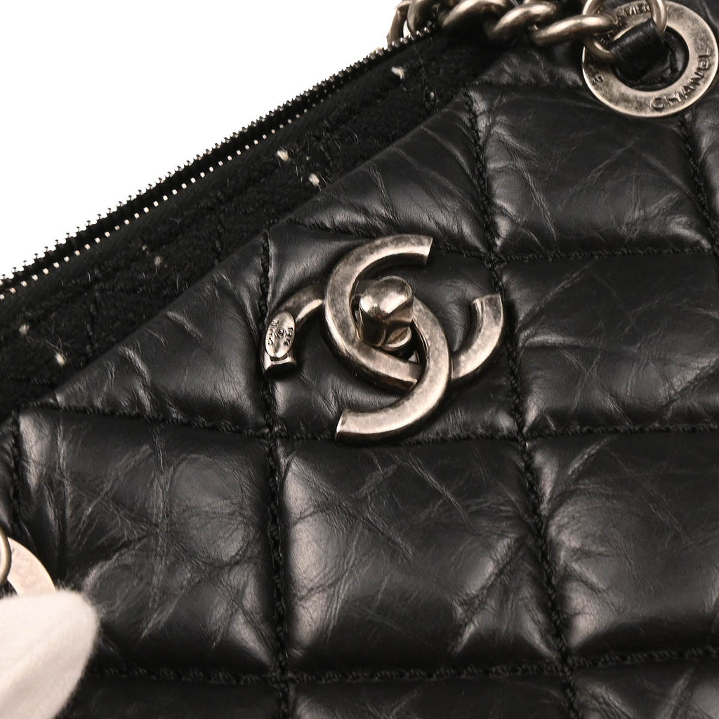 Chanel 2013-2014 Black Calfskin Shoulder Bag