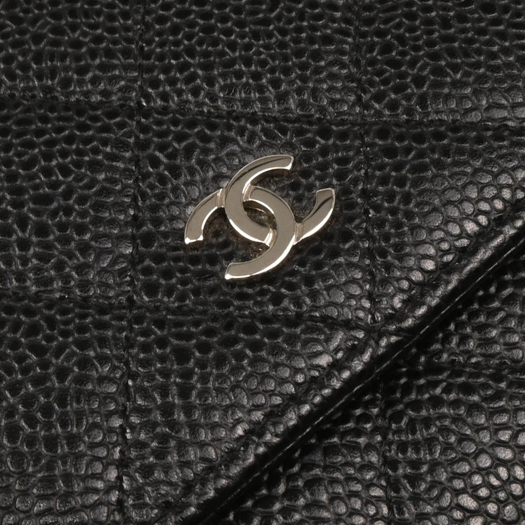 Chanel 2017-2018 Black Caviar Classic WOC Wallet on Chain Shoulder Bag