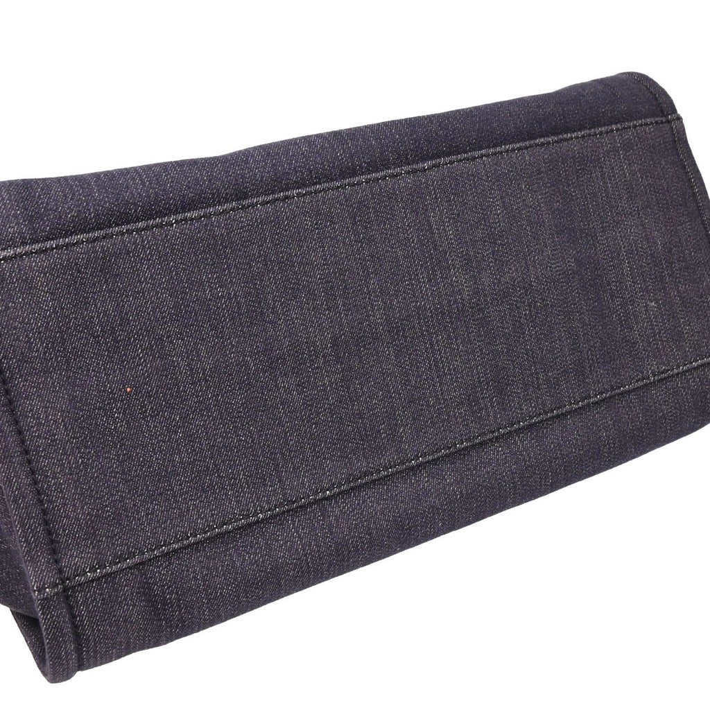 Chanel 2014-2015 Navy Denim Medium Deauville 2way Shoulder Tote Bag