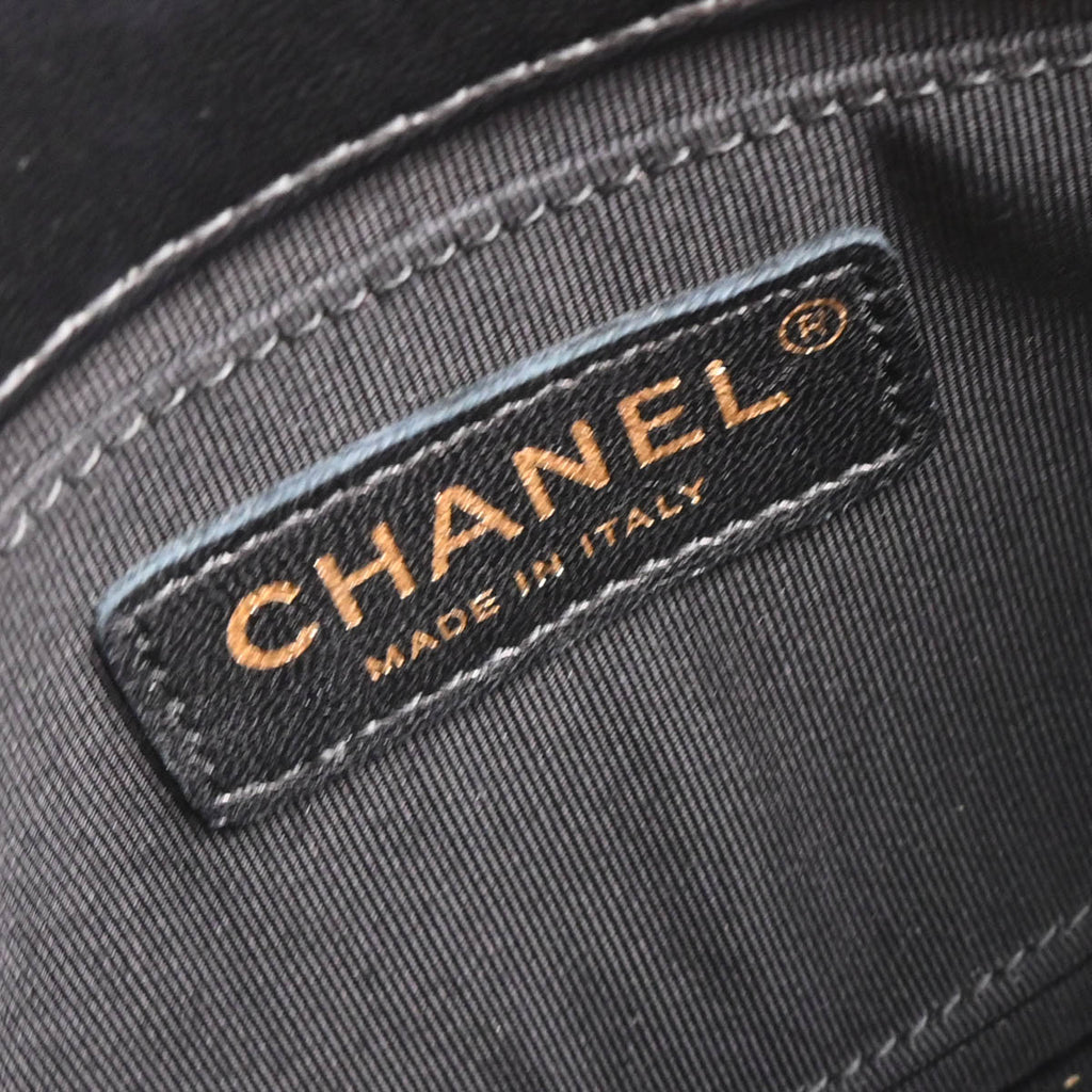 Chanel 2017 Black Lambskin Unchained Flap 2way Shoulder Handbag
