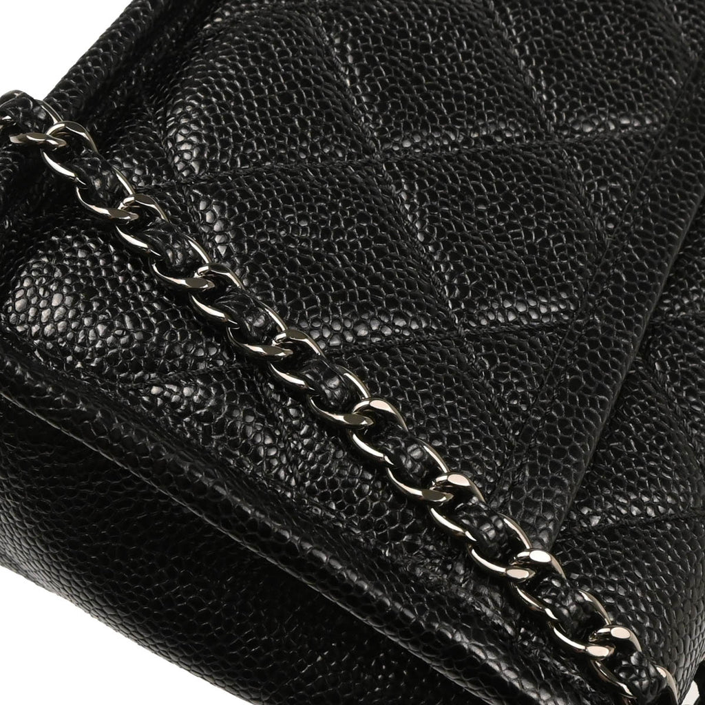 Chanel 2014-2015 Black Caviar Shoulder Bag