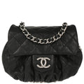 Chanel 2014 Black Calfskin Chain Around Shoulder Bag