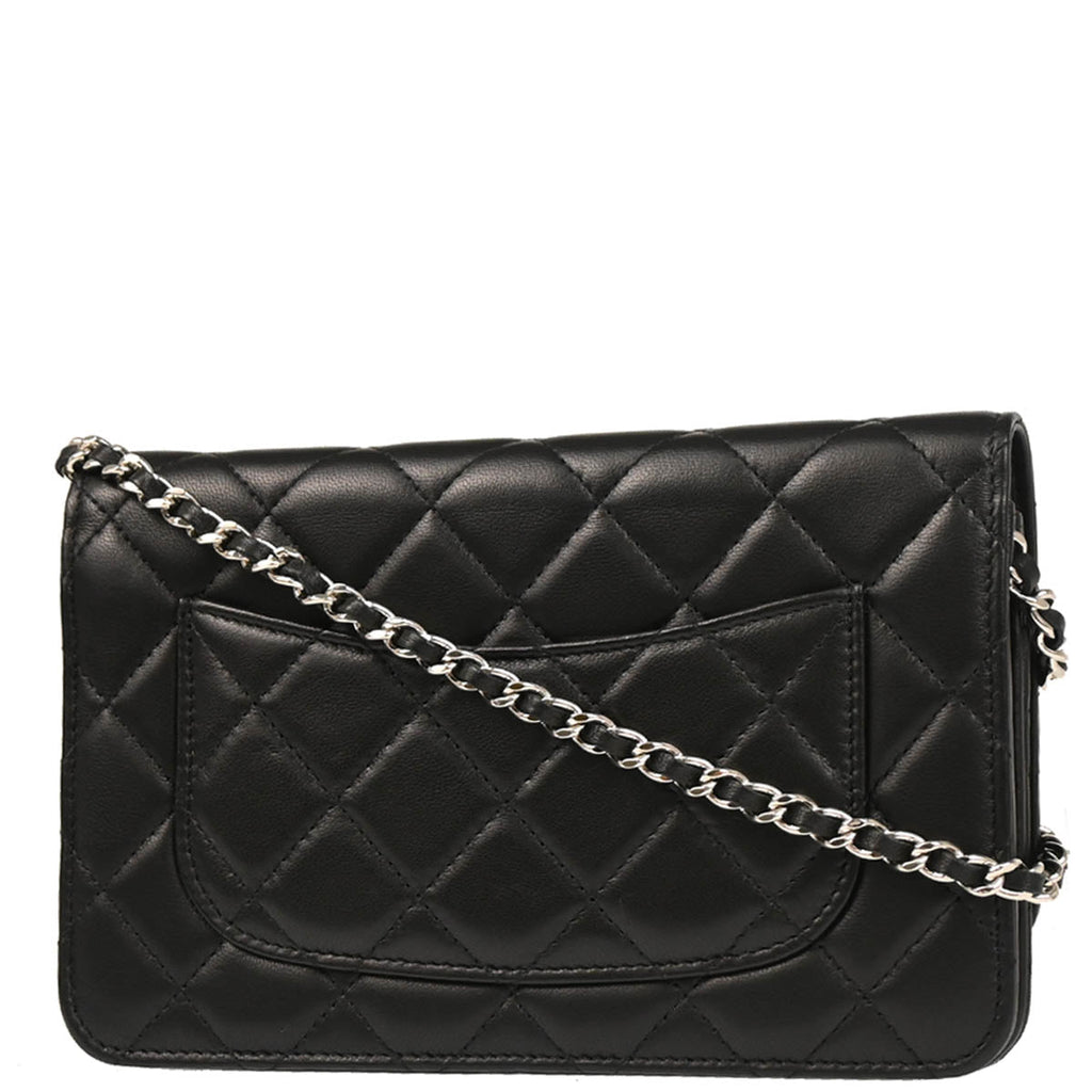 Chanel 2016-2017 Black Lambskin Classic WOC Wallet On Chain