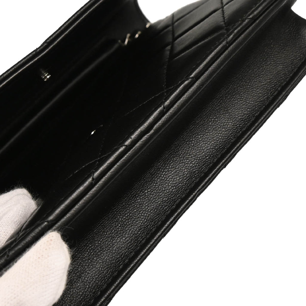 Chanel 2016-2017 Black Lambskin Classic WOC Wallet On Chain