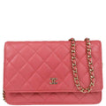 Chanel 2018 Pink Caviar Classic WOC Wallet On Chain