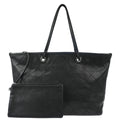 Chanel 2014 Black Caviar Shopping Fever Tote Handbag