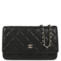 Chanel 2019 Black Caviar Classic WOC Wallet On Chain