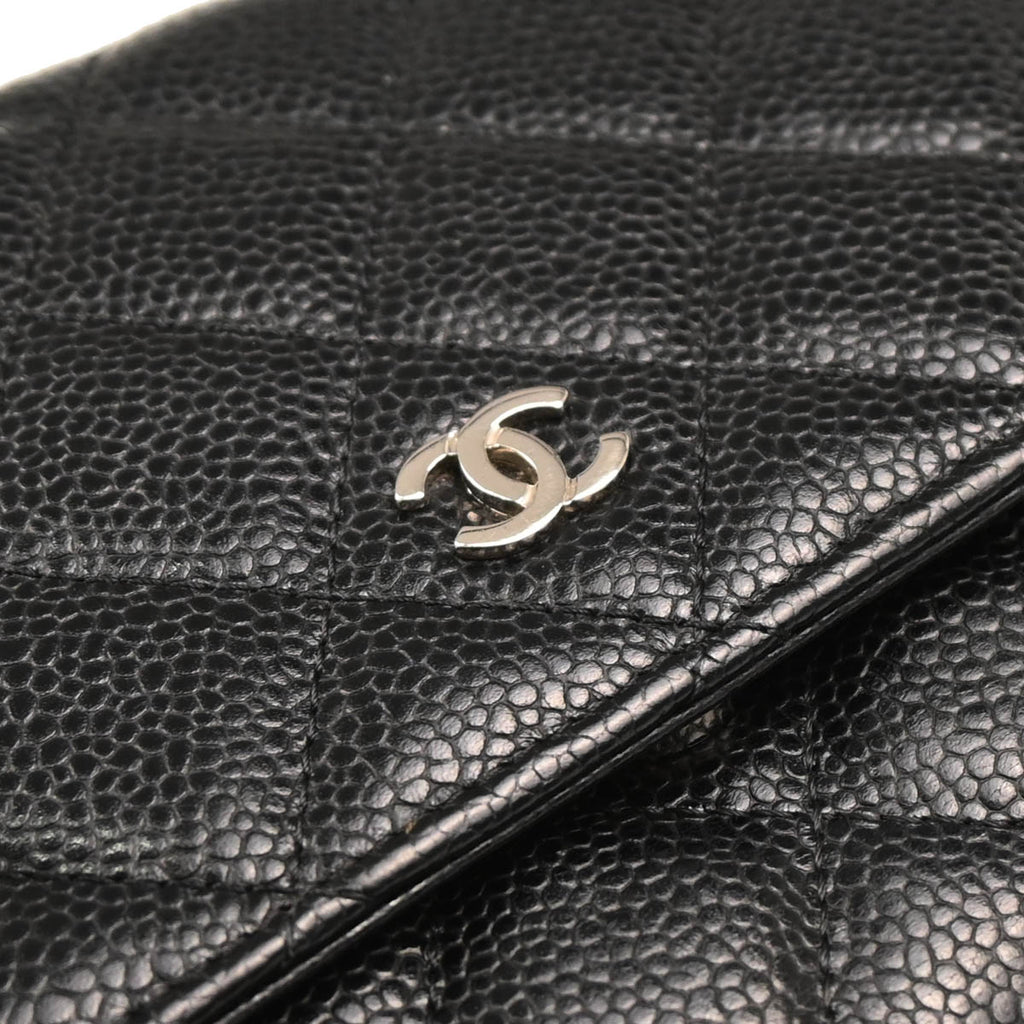 Chanel 2019 Black Caviar Classic WOC Wallet On Chain