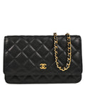 Chanel 2019 Black Caviar Classic WOC Wallet On Chain