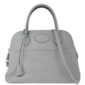 Hermes 2019 Blue Pale Taurillon Clemence Bolide 31 2way Shoulder Handbag