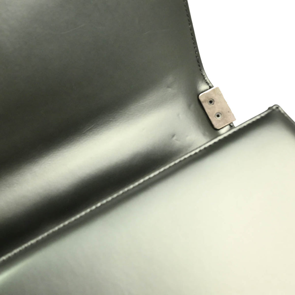 Boy Chanel 2012 Metallic Gray Calfskin Medium Shoulder Bag