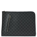 Louis Vuitton 2012 Damier Graphite Poche Documents Clutch Bag N48247