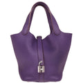 Hermes Crocus Taurillon Clemence Picotin Lock 18 PM Handbag