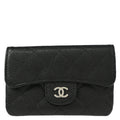 Chanel 2013-2014 Black Caviar Coin Purse Wallet