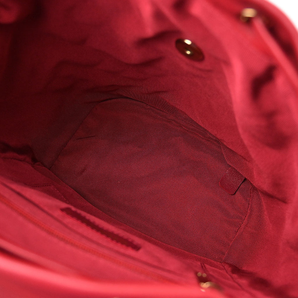 Chanel 2017 Red Lambskin Urban Spirit Backpack