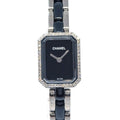 Chanel Premiere H2163 Quartz Watch Ceramic SS Diamond