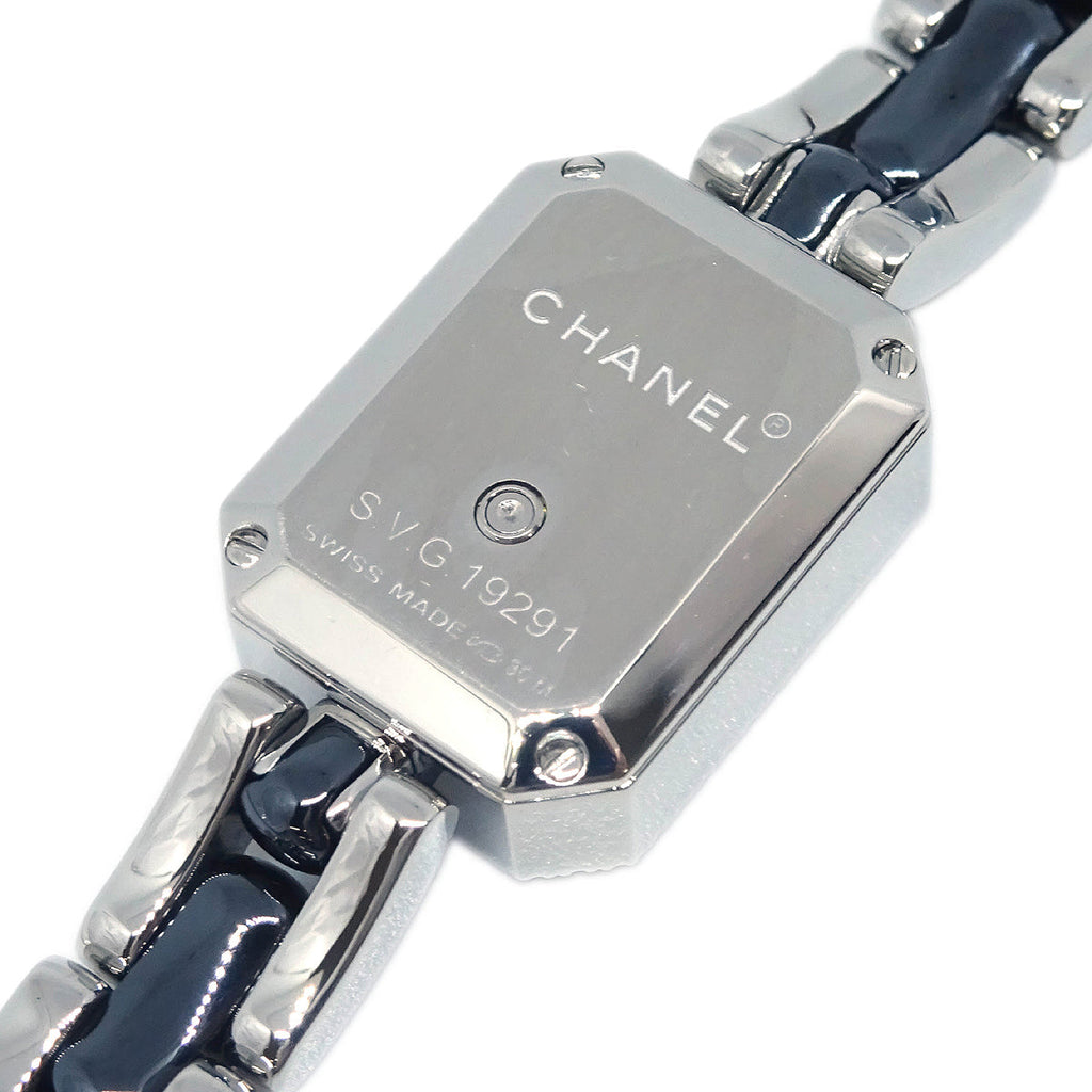 Chanel Premiere H2163 Quartz Watch Ceramic SS Diamond