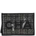 Chanel 2019 Black Lambskin PVC Clutch Bag