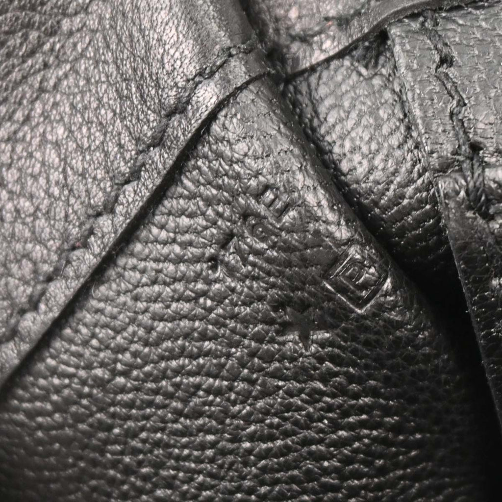 Hermes 2012 Black Evergrain Etribelt Handbag
