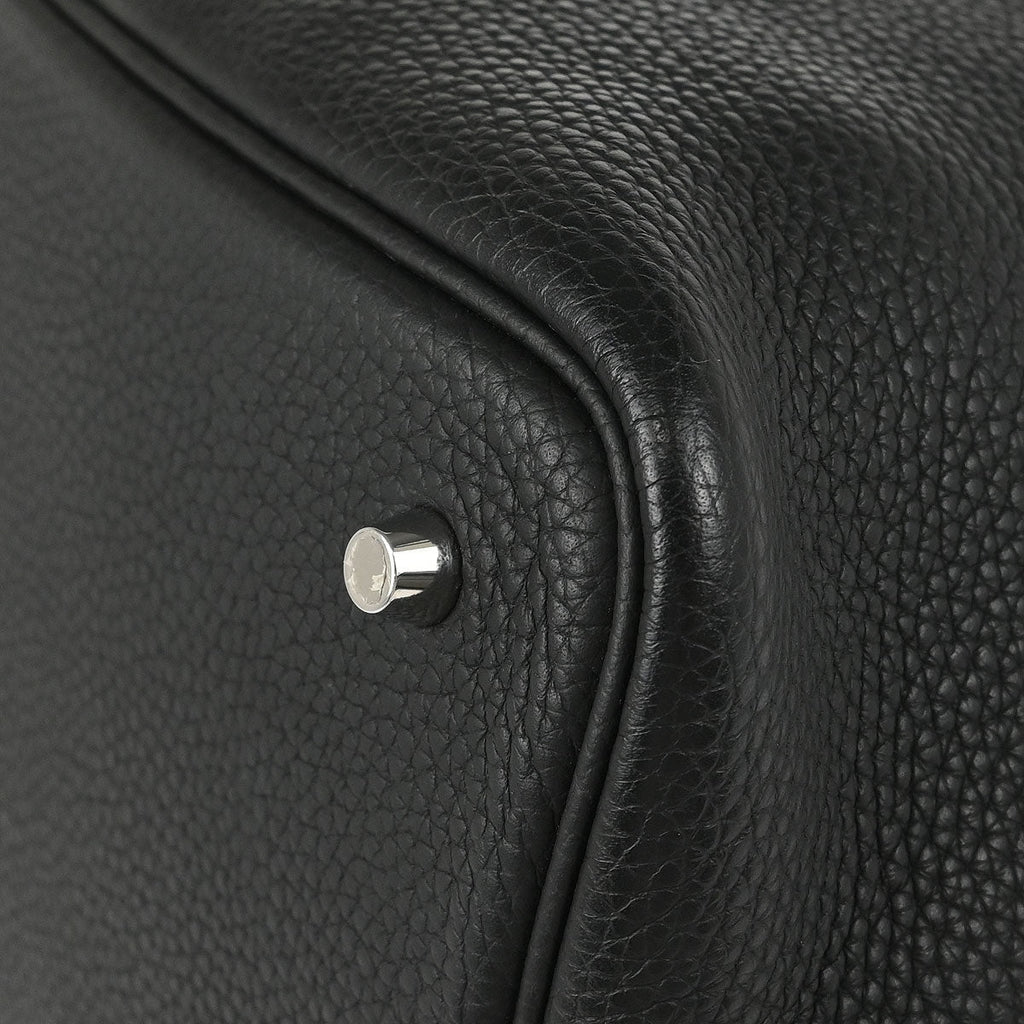 Hermes Black Taurillon Clemence Picotin Lock 22 MM Handbag