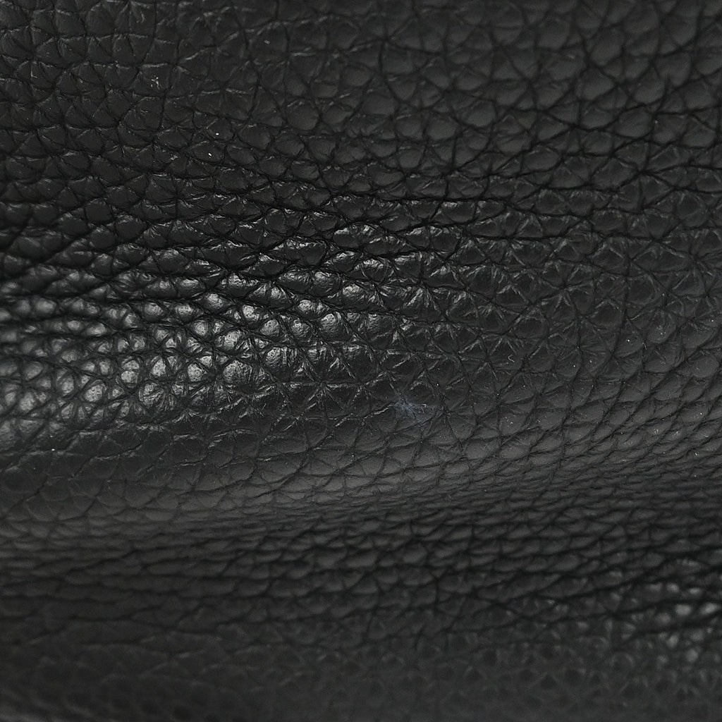 Hermes Black Taurillon Clemence Picotin Lock 22 MM Handbag