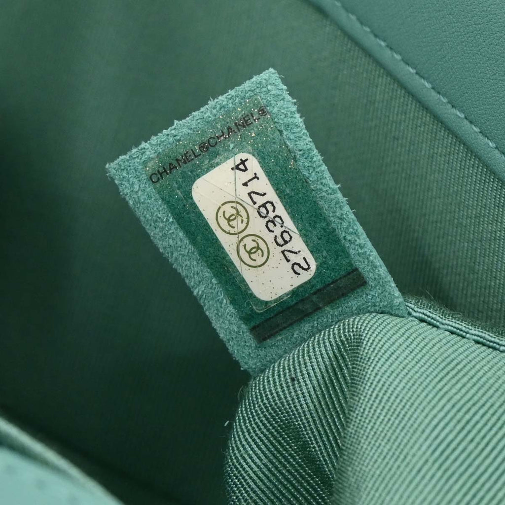 Boy Chanel 2019 Emerald Green Lambskin Small Chain Shoulder