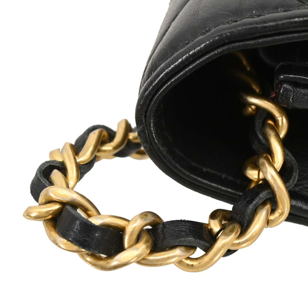Chanel 2017-2018 Calfskin Mademoiselle Lock Icon WOC Wallet on Chain Shoulder Bag
