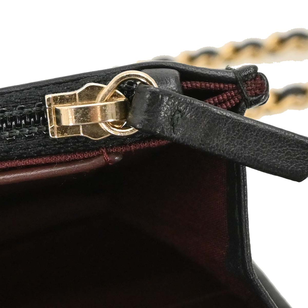 Chanel 2017-2018 Calfskin Mademoiselle Lock Icon WOC Wallet on Chain Shoulder Bag