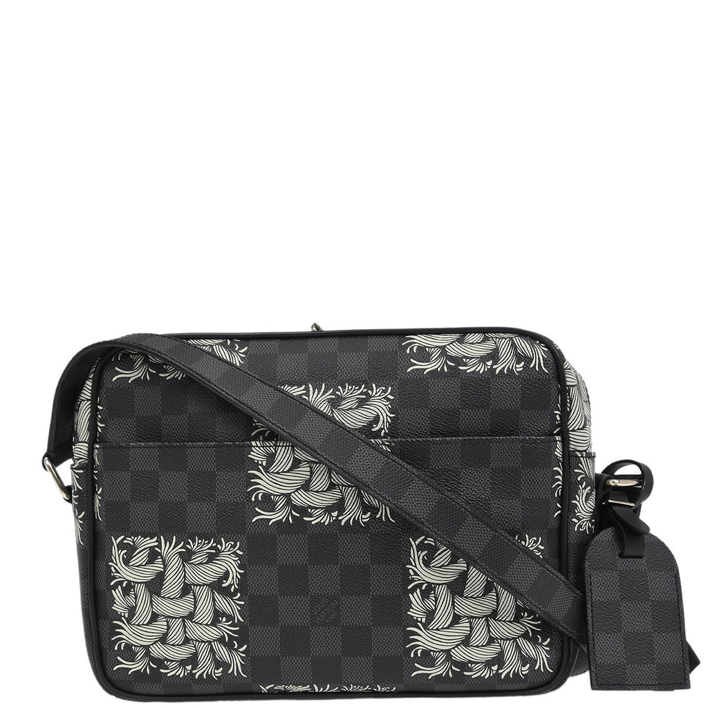Louis Vuitton 2015 Damier Graphite Christopher Nemeth Nile PM Shoulder Bag N41572