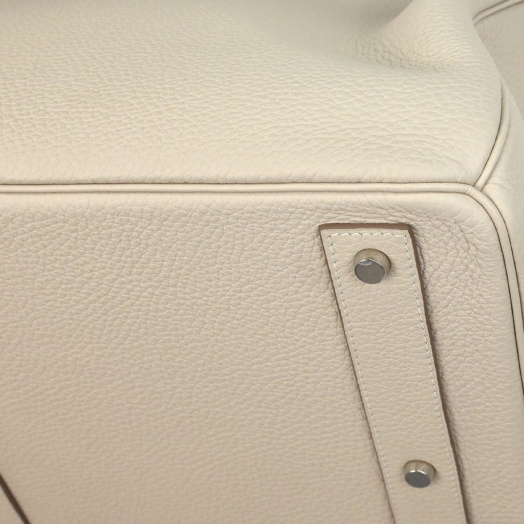 Hermes 2016 Craie Togo Haut a Courroies 50 Handbag