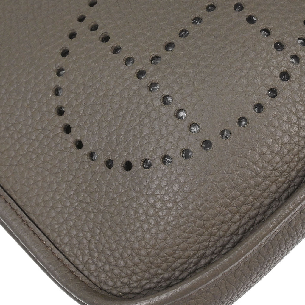 Hermes 2018 Etain Taurillon Clemence Evelyne TPM Shoulder Bag