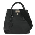 Hermes 2015 Black Swift Toolbox 26 2way Shoulder Handbag