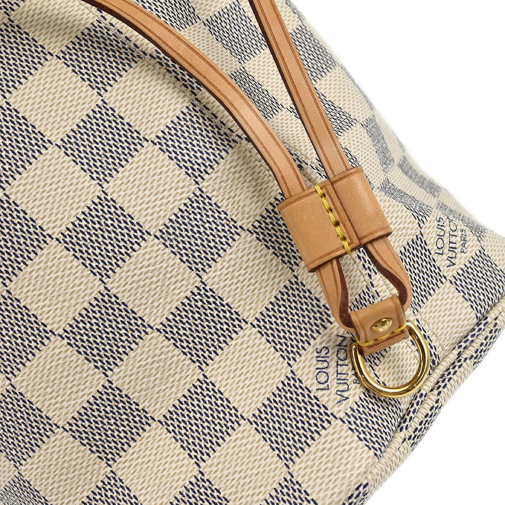 Louis Vuitton 2010 Damier Azur Neverfull PM Tote Handbag N51110