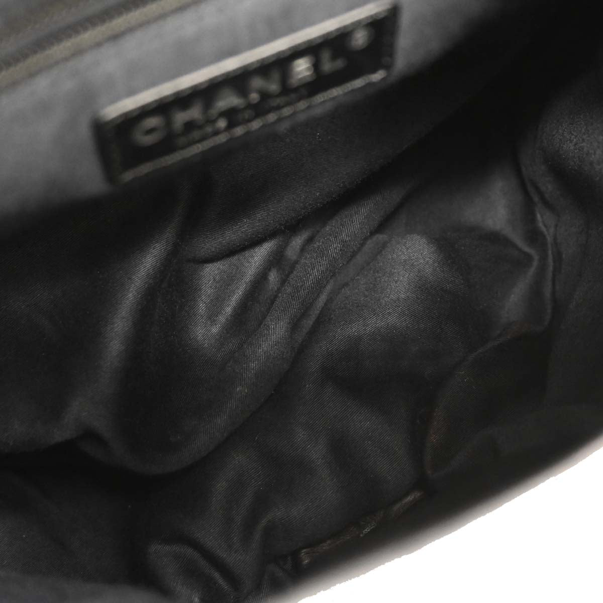 Chanel 2012-2013 Black Lambskin 2way Shoulder Backpack Shoulder Bag