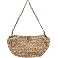 Chanel 2017 Beige Fabric Hobo Shoulder Bag