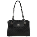 Chanel 2014-2015 Black Lambskin Tote Handbag