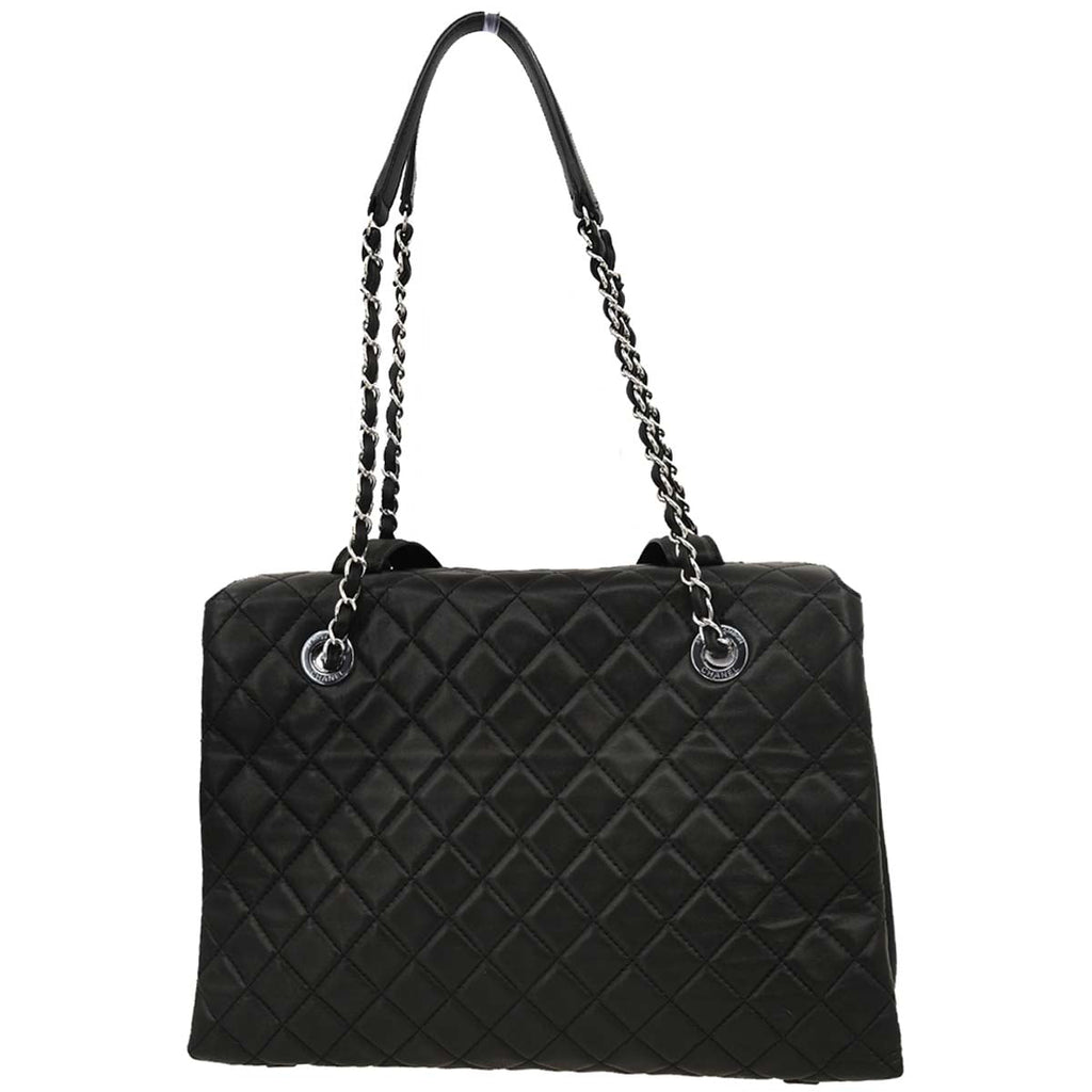 Chanel 2014-2015 Black Lambskin Tote Handbag